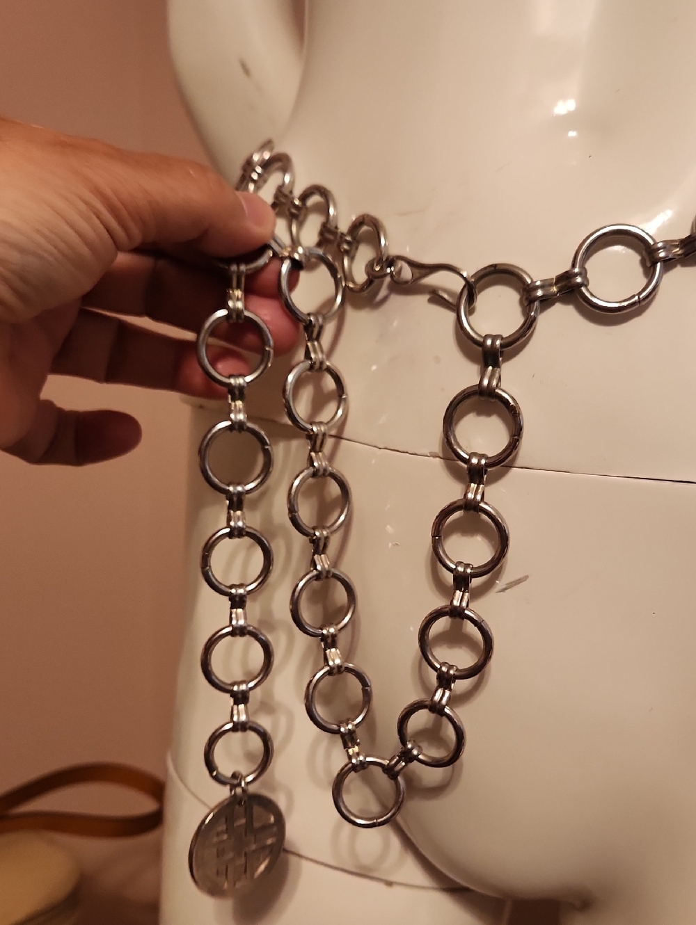 Tom Ford Silver Chain Waist Hip Belt Also Dropped Dog Collar Chains